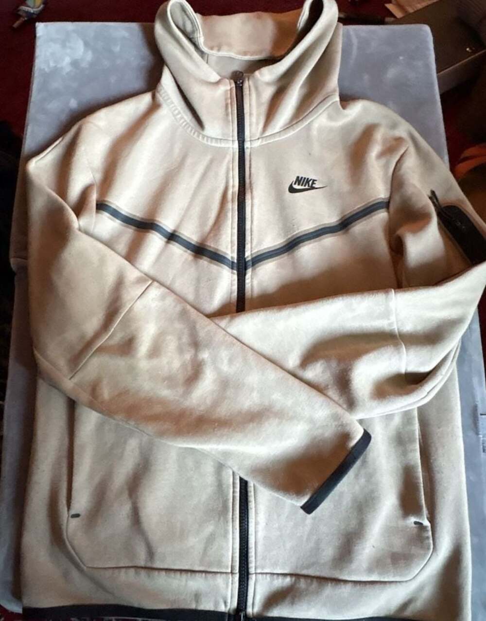 Nike Sportswear Tech Fleece Full-Zip Windrunner Hoodie Khaki/Black